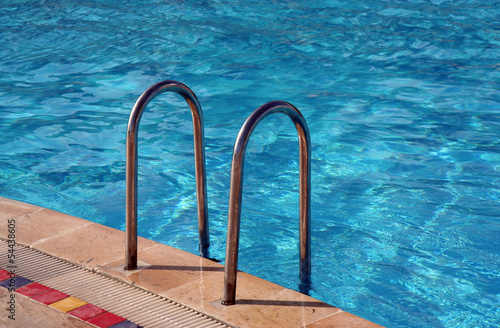 Photo: Swimming pool with Metal Ladder Swimming pool with Metal Ladder