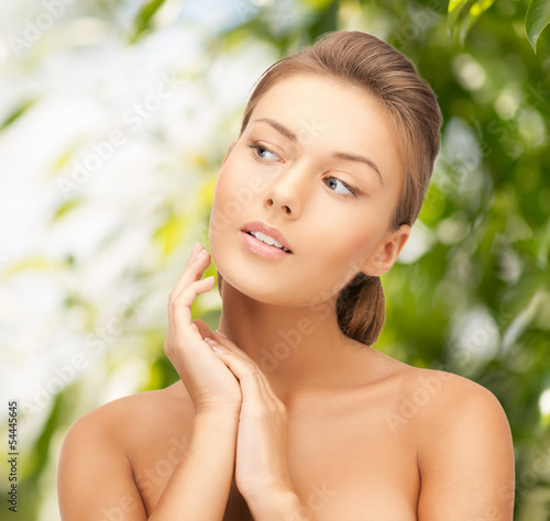 Photo: beautiful woman on nature beautiful woman on nature