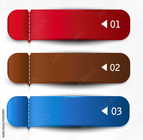 Vector: Set of bookmarks, stickers, labels, tags. Vector template for in Set of bookmarks, stickers, labels, tags. Vector template for in