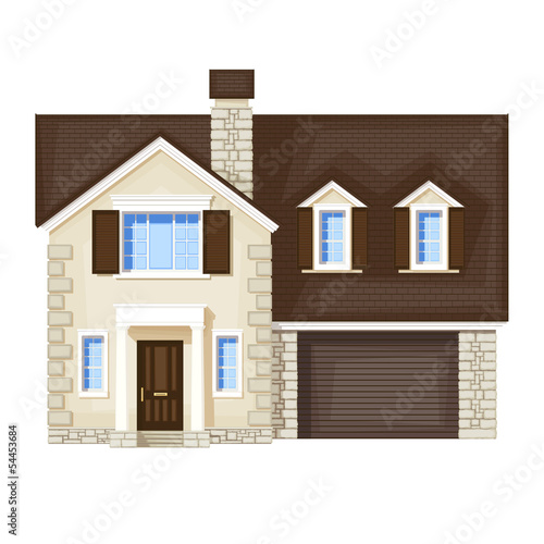 Vector: house , vector without gradient house , vector without gradient
