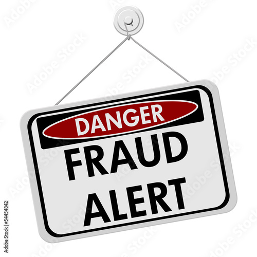 Illustration: Danger Fraud Alert Danger Fraud Alert