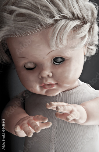 Photo: Creepy doll face Creepy doll face