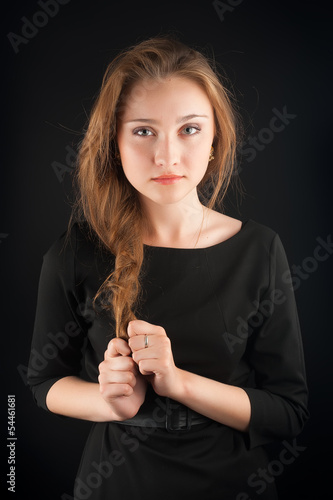 Photo: Beautiful brunette young woman Beautiful brunette young woman