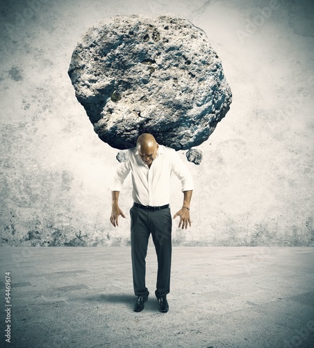 Photo: Stress of a businessman Stress of a businessman