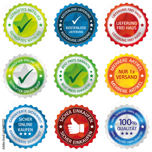 Vector: Button Siegel Versand Lieferung kostenlos ebay set Button Siegel Versand Lieferung kostenlos ebay set
