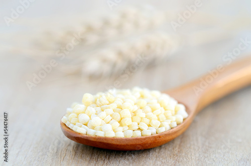 Photo: Couscous with spoon Couscous with spoon