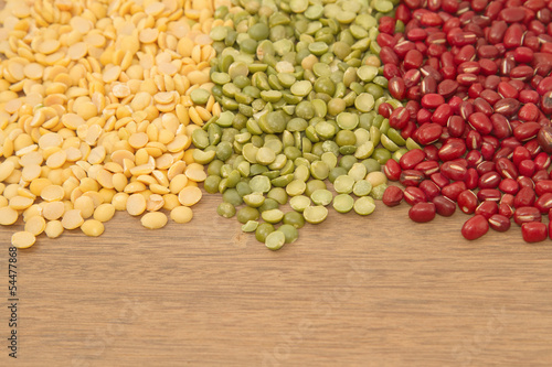 Photo: Different kinds of bean,soy bean ,mung bean and azuki bean Different kinds of bean,soy bean ,mung bean and azuki bean