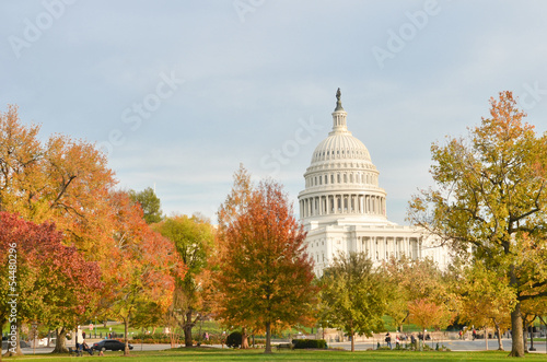 Photo: United States Capitol in autumn - Washington DC United States United States Capitol in autumn - Washington DC United States