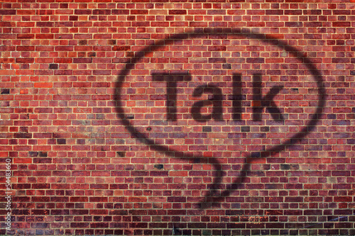 Photo: talk to the wall talk to the wall