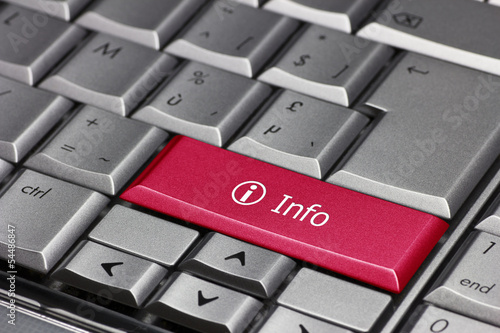 Photo: Red information key Red information key