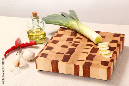 Photo: vegetables on a chopping board vegetables on a chopping board