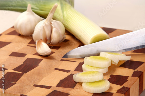 Photo: vegetables on a chopping board vegetables on a chopping board