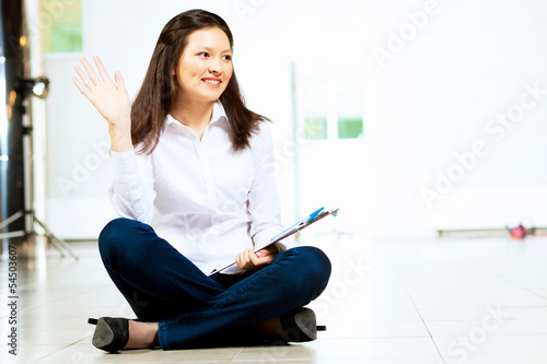 Photo: Young asian woman in casual Young asian woman in casual