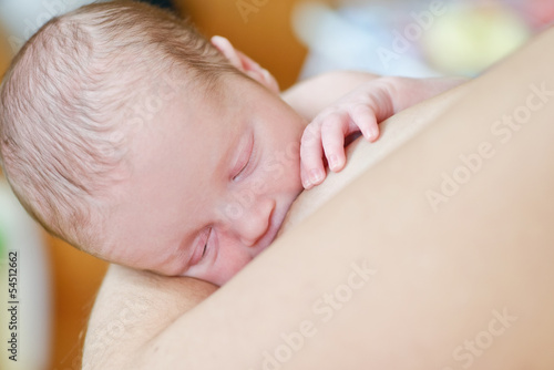 Photo: first breast-feeding first breast-feeding