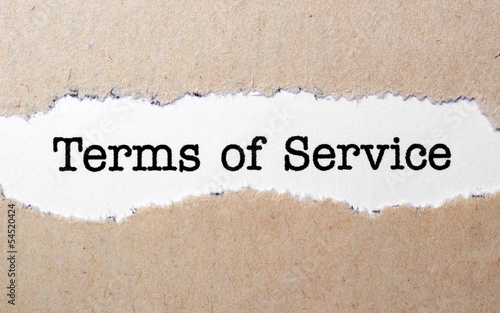 Photo: Terms of service Terms of service