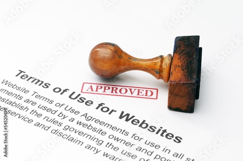 Photo: Terms of use for websites - approved Terms of use for websites - approved