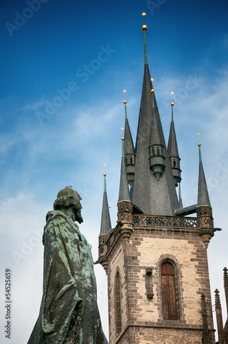 Photo: Tyn Church at Old Town Square in Prague Tyn Church at Old Town Square in Prague