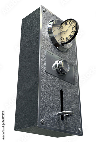 Illustration: Time Is Money Vintage Coin Slot Time Is Money Vintage Coin Slot