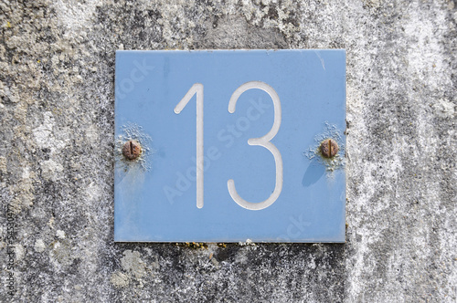 Photo: Hausnummer 13 Hausnummer 13