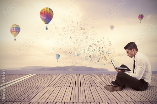 Photo: Freedom businessman Freedom businessman