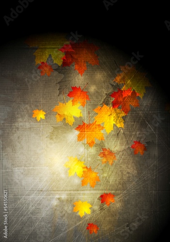 Vector: Abstract grunge autumn background Abstract grunge autumn background