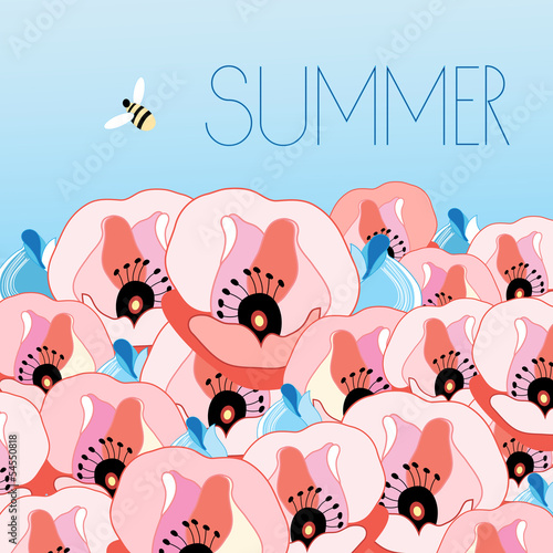 Vector: summer floral background summer floral background