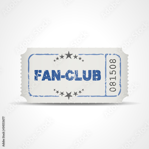 Vector: ticket v3 fan-club I ticket v3 fan-club I