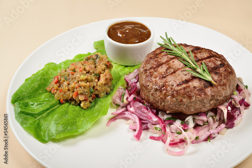 Photo: Grilled burger Grilled burger