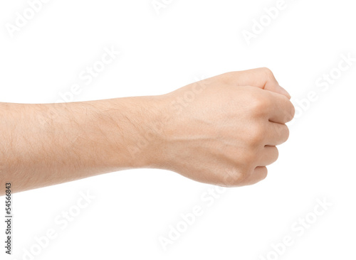 Photo: hand hold something on a white background hand hold something on a white background