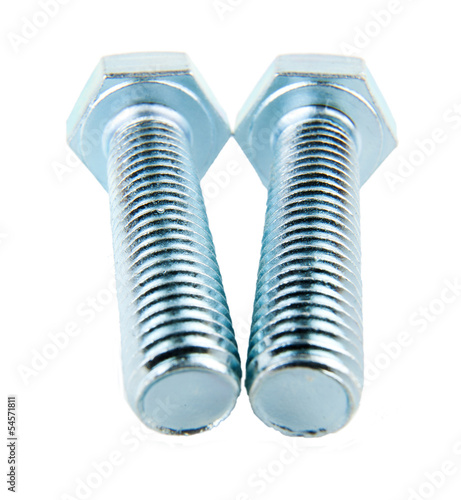 Photo: bolt isolated on white bolt isolated on white