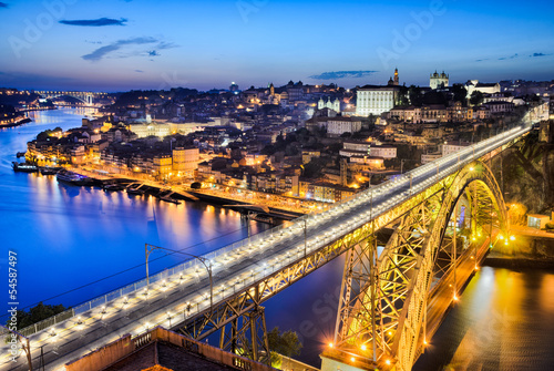 Porto with the Dom Luiz bridge, Portugal