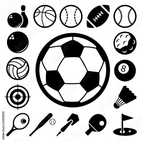Vector: Sports Icons set. Sports Icons set.