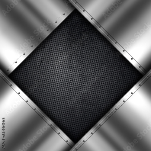 Illustration: Metal and grunge background Metal and grunge background