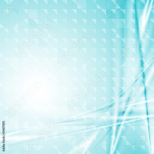 Vector: Bright blue abstract background. Colourful vector tech design Bright blue abstract background. Colourful vector tech design