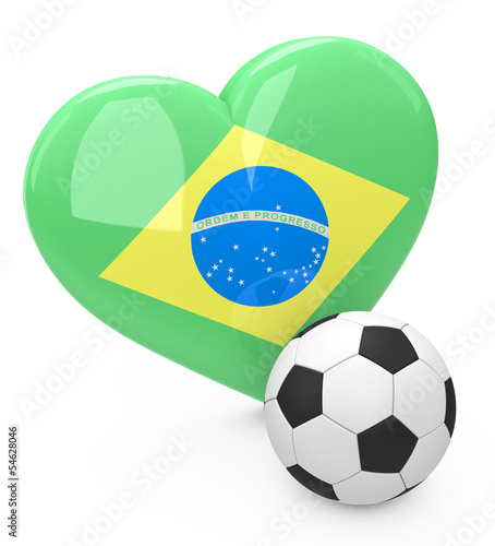 Illustration: Brasilianische Fußballliebe Brasilianische Fußballliebe