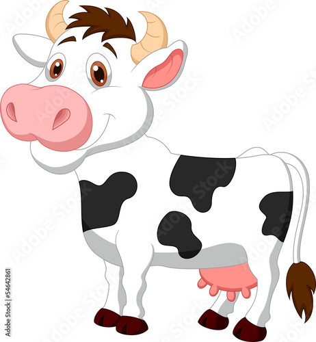Vector: Cute cow cartoon Cute cow cartoon