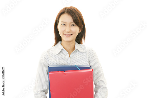 Photo: 笑顔の女子社員 笑顔の女子社員