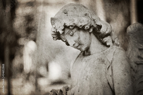 Photo: angel tombstone - textured angel tombstone - textured