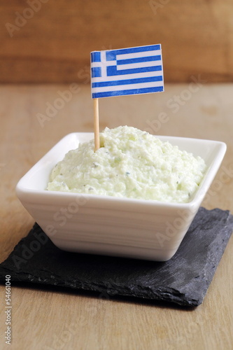 Photo: Tzatziki, traditional Greek dip made of yogurt and cucumber Tzatziki, traditional Greek dip made of yogurt and cucumber