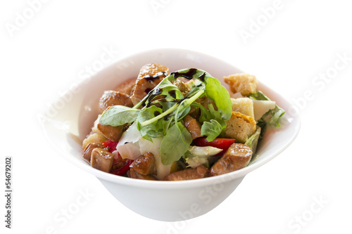 Photo: Poulet Salat Freisteller Poulet Salat Freisteller
