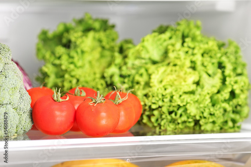 Photo: Various vegetable in refrigerator Various vegetable in refrigerator