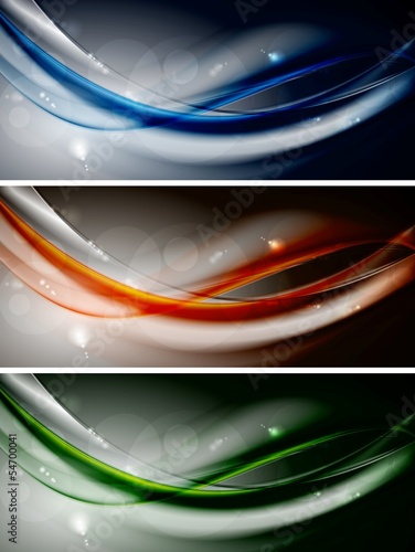 Vector: Abstract colourful waves banners. Vector design Abstract colourful waves banners. Vector design