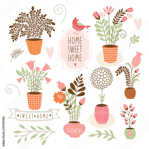 Vector: Sweet home ,set of vector elements Sweet home ,set of vector elements