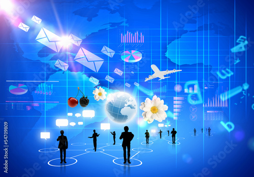 Illustration: Business people silhouettes Business people silhouettes