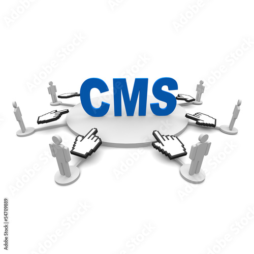 Illustration: cms, homepage, blog, online, cms, homepage, blog, online,