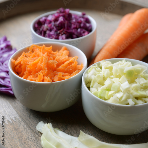 Photo: Drei Rohkostsalate Drei Rohkostsalate