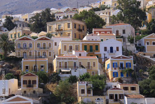 Photo: Old and Traditional Colorful Houses of Symi İsland Old and Traditional Colorful Houses of Symi İsland