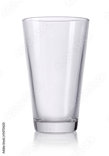 Photo: Empty glass isolated on a white background Empty glass isolated on a white background