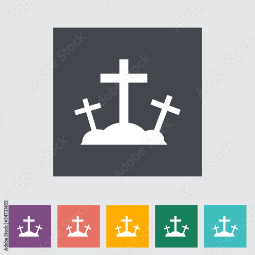 Vector: Calvary single flat icon. Calvary single flat icon.
