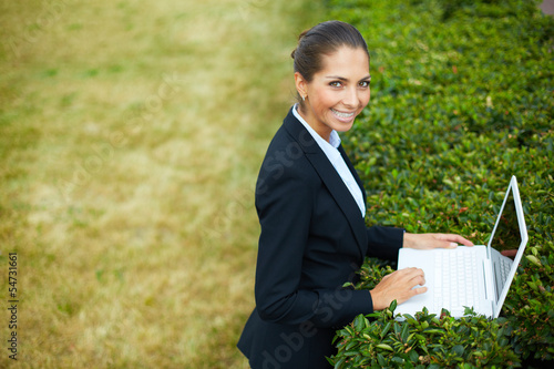Photo: Working in park Working in park